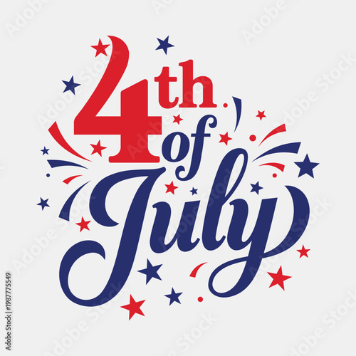Festive Independence Day typography featuring 