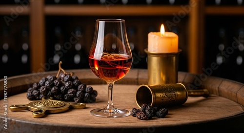 Spanish Palo Cortado sherry in catavino glass