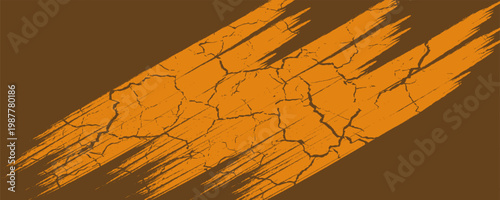 orange black brush Car sticker wrap pattern banner abstract sporty lines black orange color combination grunge brush modern pattern racing motorsport vector design. illustration