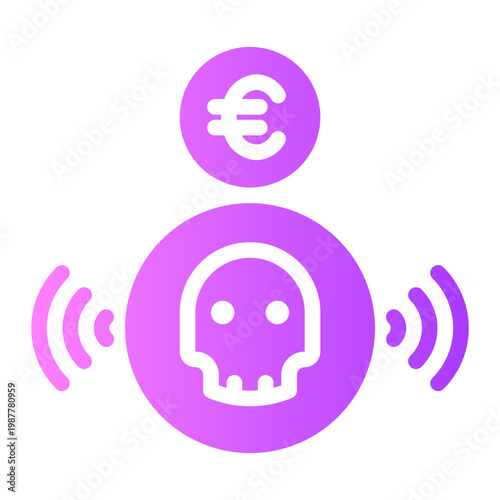 euro gradient icon