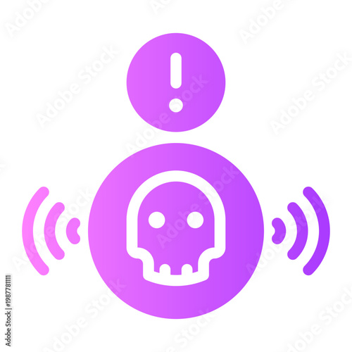 warning gradient icon