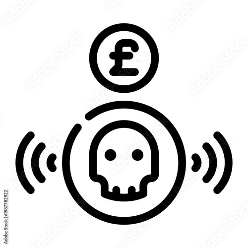 pound line icon
