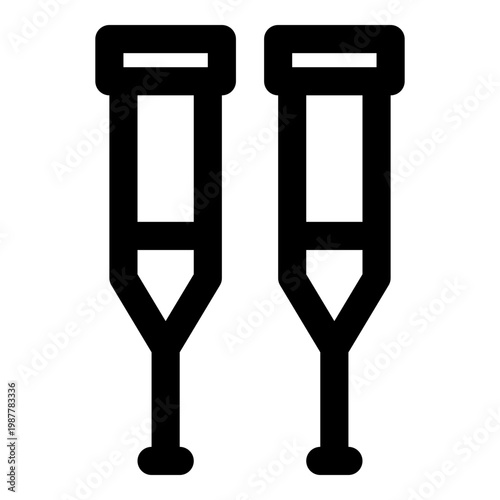 crutches icon
