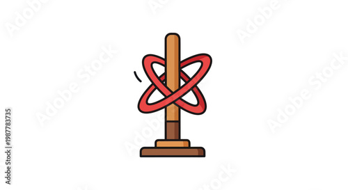 Abstract Atomic Model Illustration