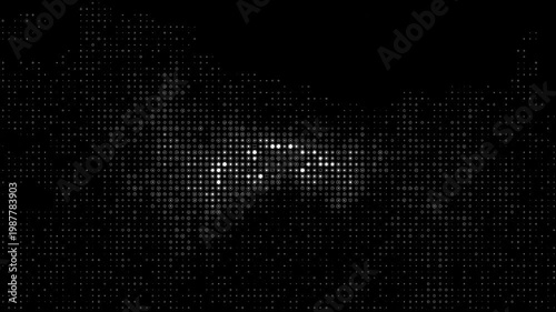 Digital ASCII Background with Round Texture