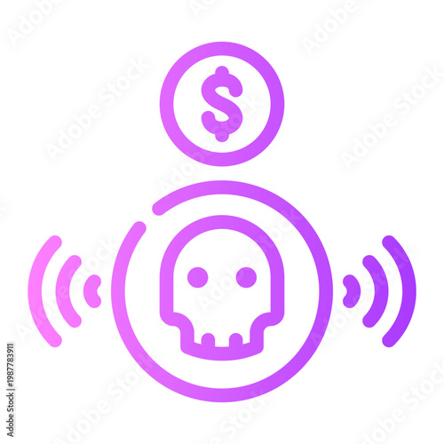 money gradient icon