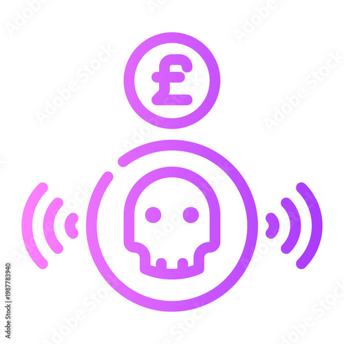 pound gradient icon