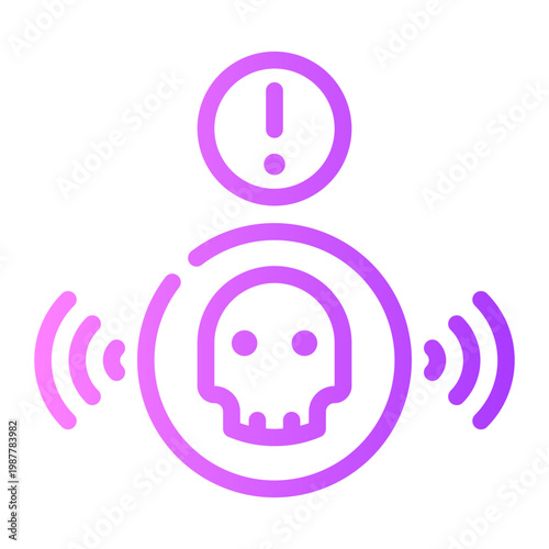 warning gradient icon