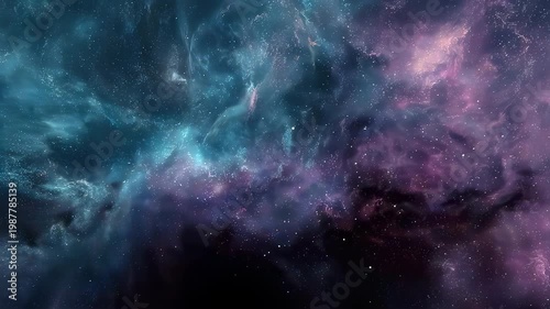Close up milky way galaxy with bright stars and space dust, deep universe background
