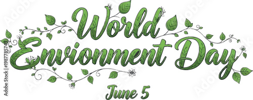 World Environment Day, eco friendly, green leaf, June 5, environmental awareness, celebration