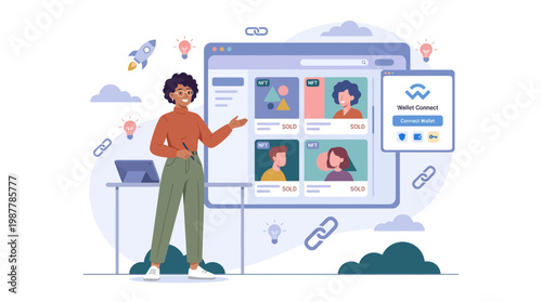 Person Using Laptop for Video Conference Communication.