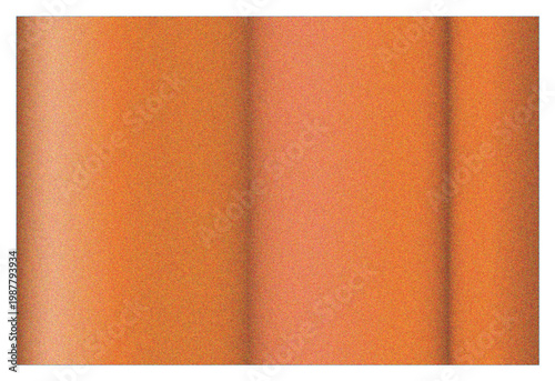 Vintage orange leather book cover with a textured material pattern featuring old craft sewing thread and a colorful paper design