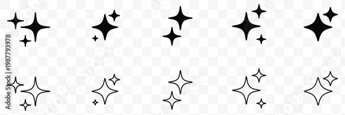 Sparkle vector icons set star icon sparkle icon Star vector icons Sparkle star icons set Stars collection. Star vector icons. vector illustration.