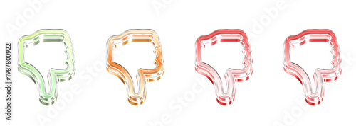 3D Glass Hand Thumbs 3D Icon Pack Isolated on Transparent Background – Concept of Data Exchange and Connectivity – Transparent Liquid Glass Icon – 3D Rendering