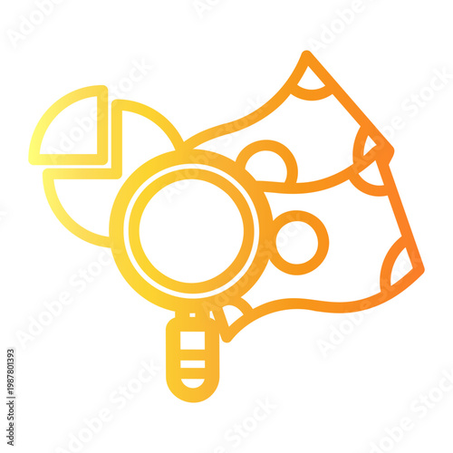 auditing Line Gradient Icon