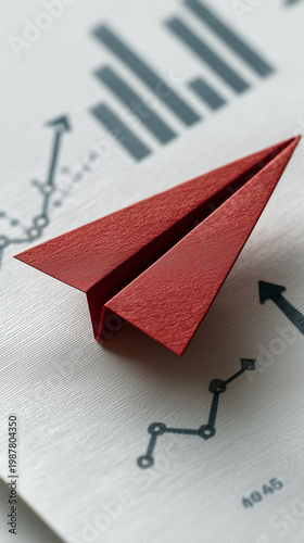 Soaring Ideas: A bold red p...