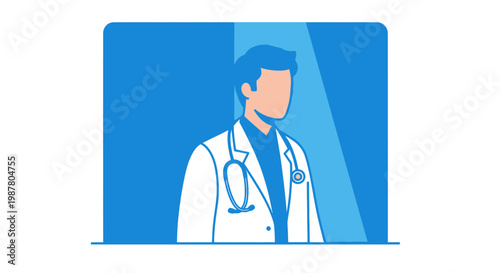 Doctor Wearing White Lab Coat.