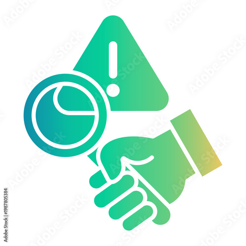 risk analysis Gradient icon