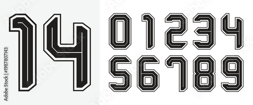 All Sports Jersey number Design