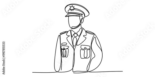 A continuous single line drawing of a human hand holding a garden hose nozzle spraying water out. Vector, illustration