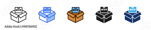 Mvp Product Icon Collection With Multiple Styles