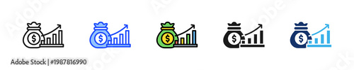 Venture Capital Icon Collection With Multiple Styles