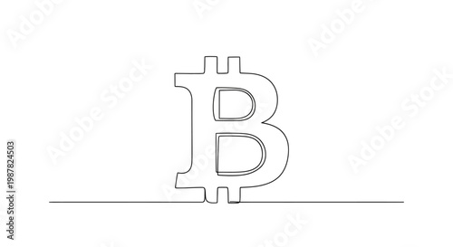 Bitcoin Logo, Cryptocurrency Symbol, Digital Currency, Blockchain Technology, Financial Icon