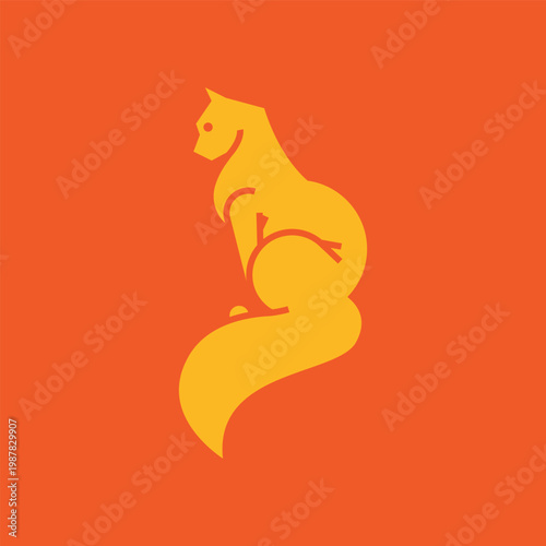 modern and memorable minimalist cat logo.eps