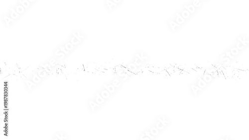 Minimalist panoramic background with fine black lines on white