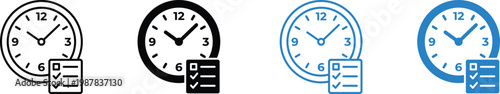 Time management for business success clock icons representing productivity and efficient scheduling