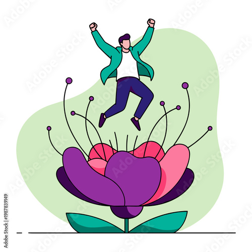 Illustration of a family tree showing generational connections and relationships Vector