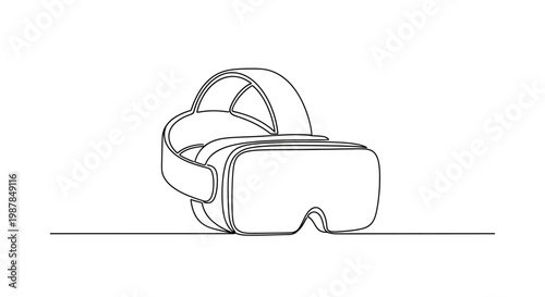 Virtual Reality Headset, VR Goggles, Immersive Technology, Futuristic Entertainment, Digital Experience