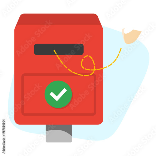 empty inbox illustration for web design, ui ux design, template