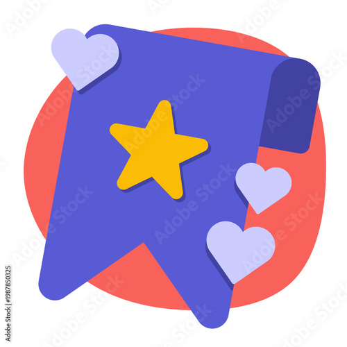 no favorites illustration for web design, ui ux design, template