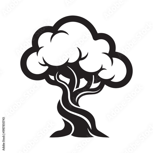 A sleek black cat with glowing eyes leaps gracefully against a white backdrop. Vector