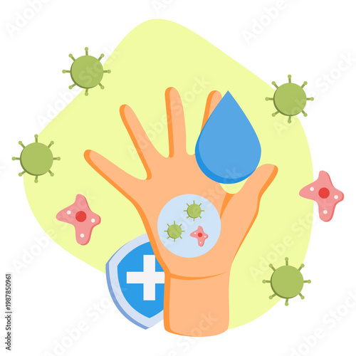 Personal hygiene and cleanliness concept