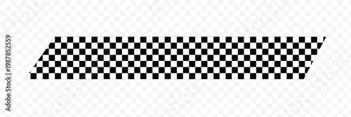 Seamless pattern of race checkered flags. Black and white checkerboard texture, motorsport finish line design. Vector illustration on white background. EPS 10 .