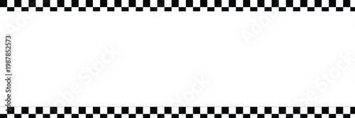 Seamless pattern of race checkered flags. Black and white checkerboard texture, motorsport finish line design. Vector illustration on white background. EPS 10 .