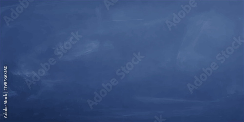 A dark vintage blue chalkboard texture with a grunge pattern of light smoke clouds and fog creates a moody nature backdrop reminiscent of a stormy night sky