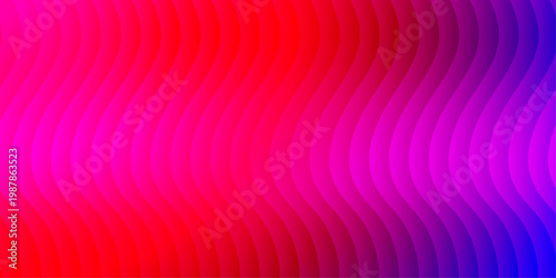 Картината върху платно Abstract Pink and Red Wavy Gradient Background Featuring Dynamic Vertical Sinuou