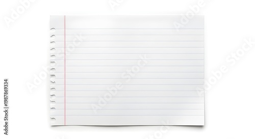 Isolated white spiral notebook on a white background clean and minimal