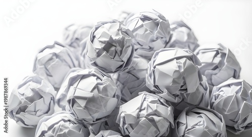 A monochrome close up of artichoke buds showcasing their textured and layered forms