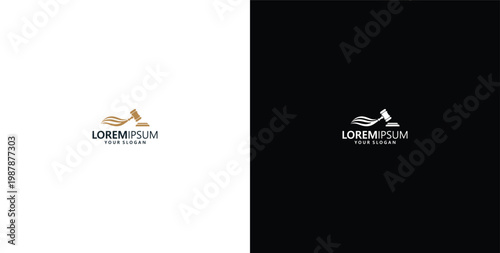 vector logo design wave logo and law firm logo