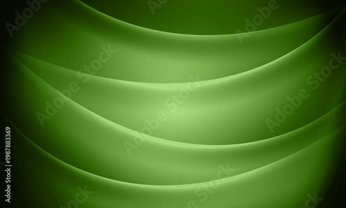 Abstract flowing green waves with subtle lighting and soft texture.
