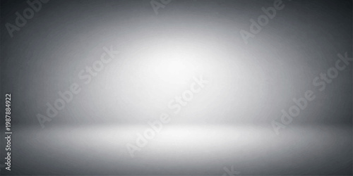 An abstract brushed silver steel plate texture with shiny metallic light patterns creates a sleek gray stainless aluminum backdrop for a modern empty room wall design