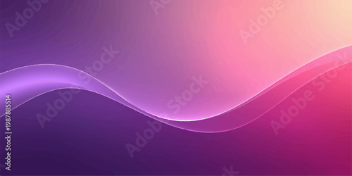 A soft violet and pink gradient backdrop features a bright motion flow with abstract wavy lines and colorful vector curves for a modern wallpaper design