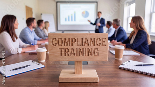 Compliance training corporate workshop session for employee regulation awareness policy education and professional conduct standards in organizational governance and risk management
