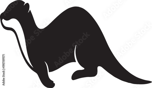 silhouette of a polar bear
