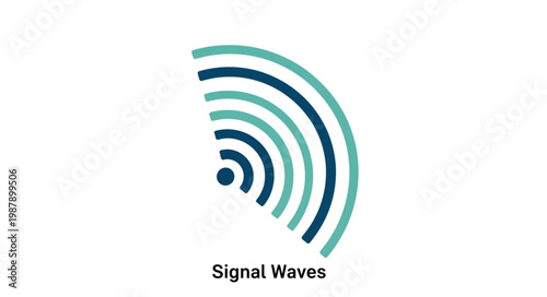 Photos Abstract signal waves graphic illustration.