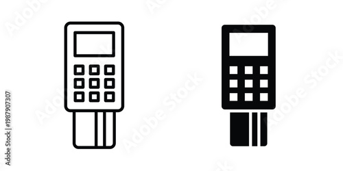 Card payment icon editable designs collection. black and white icons